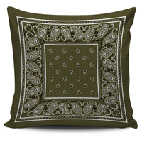 khaki green decorative pillow
