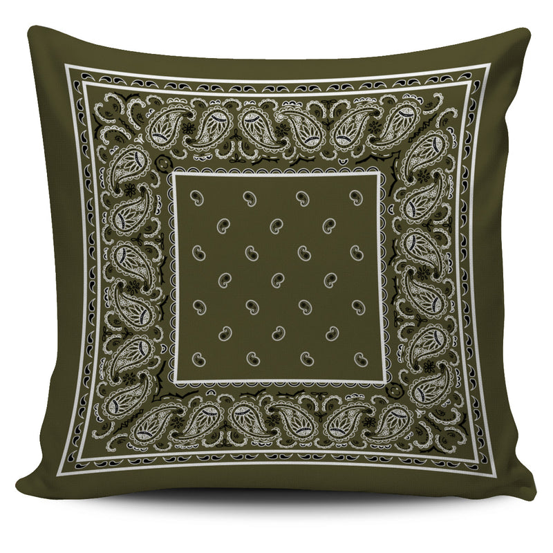 khaki green decorative pillow