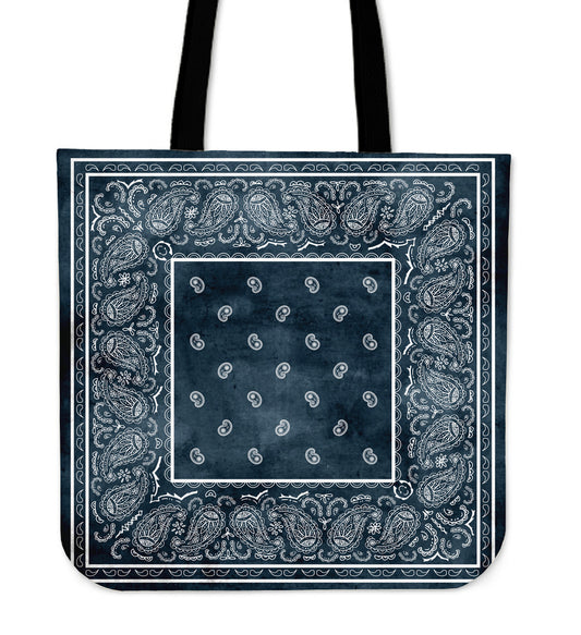 denim blue bandana totes