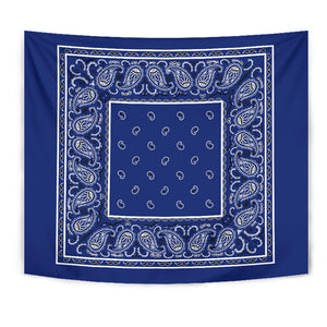 Royal Blue Bandana Tapestries