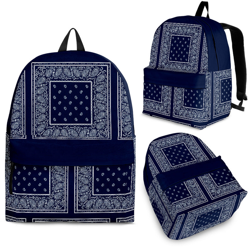 navy blue bandana backpack