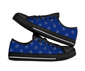 blue paisley sneakers