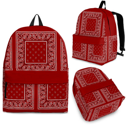 red patchwork bandana