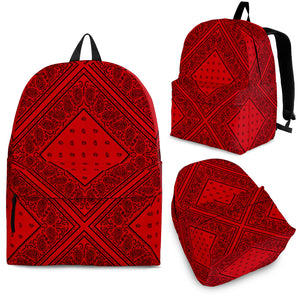 Red and Black Bandana Backpacks
