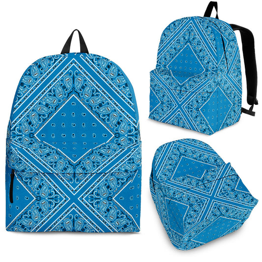 Sky Blue Bandana Backpacks