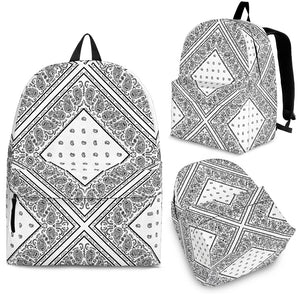 White Bandana Backpacks