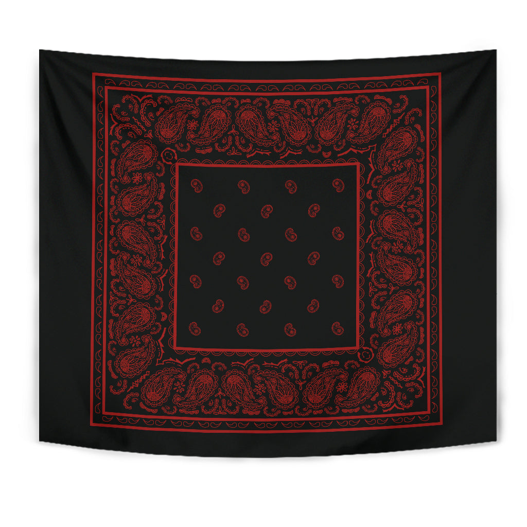Black Bandana Tapestries