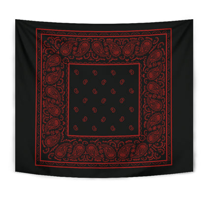 Black Bandana Tapestries
