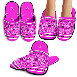 Abruptly Pink Bandana Slippers