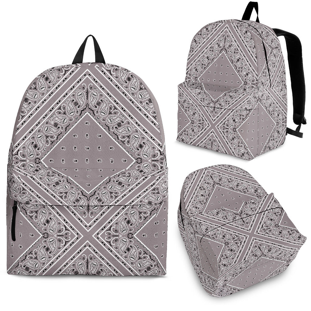 gray bandana backpack