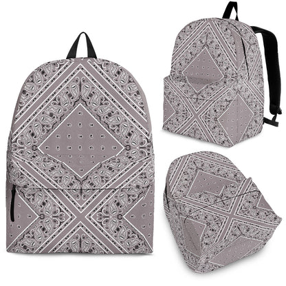 gray bandana backpack