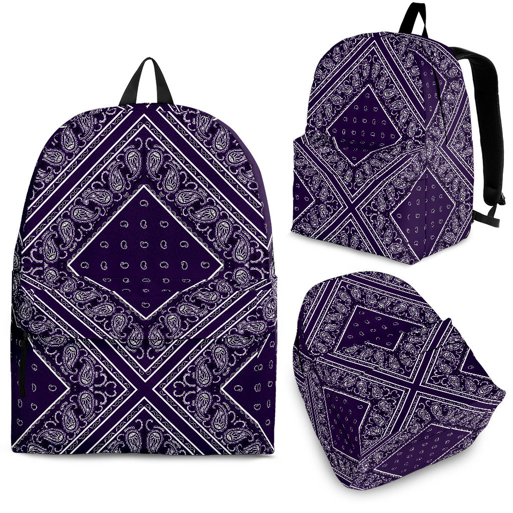 purple backpacks