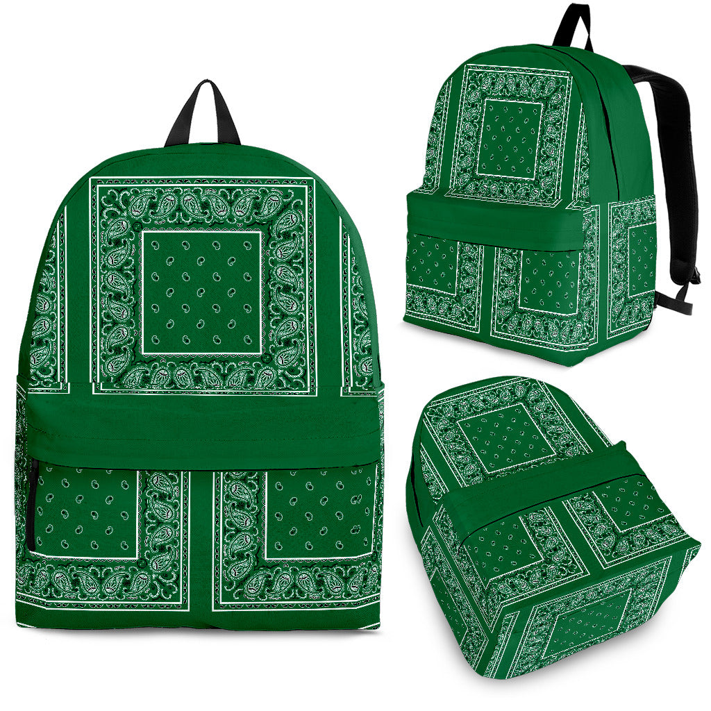 green bandana backpack