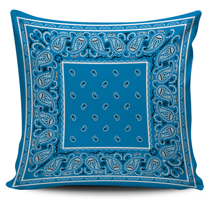 blue throw pillows