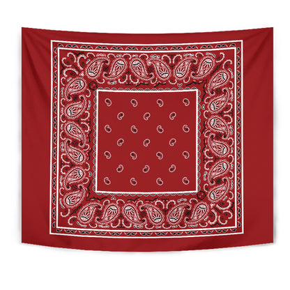 Red Bandana Wall Art Tapestries