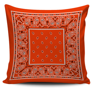 orange accent pillow