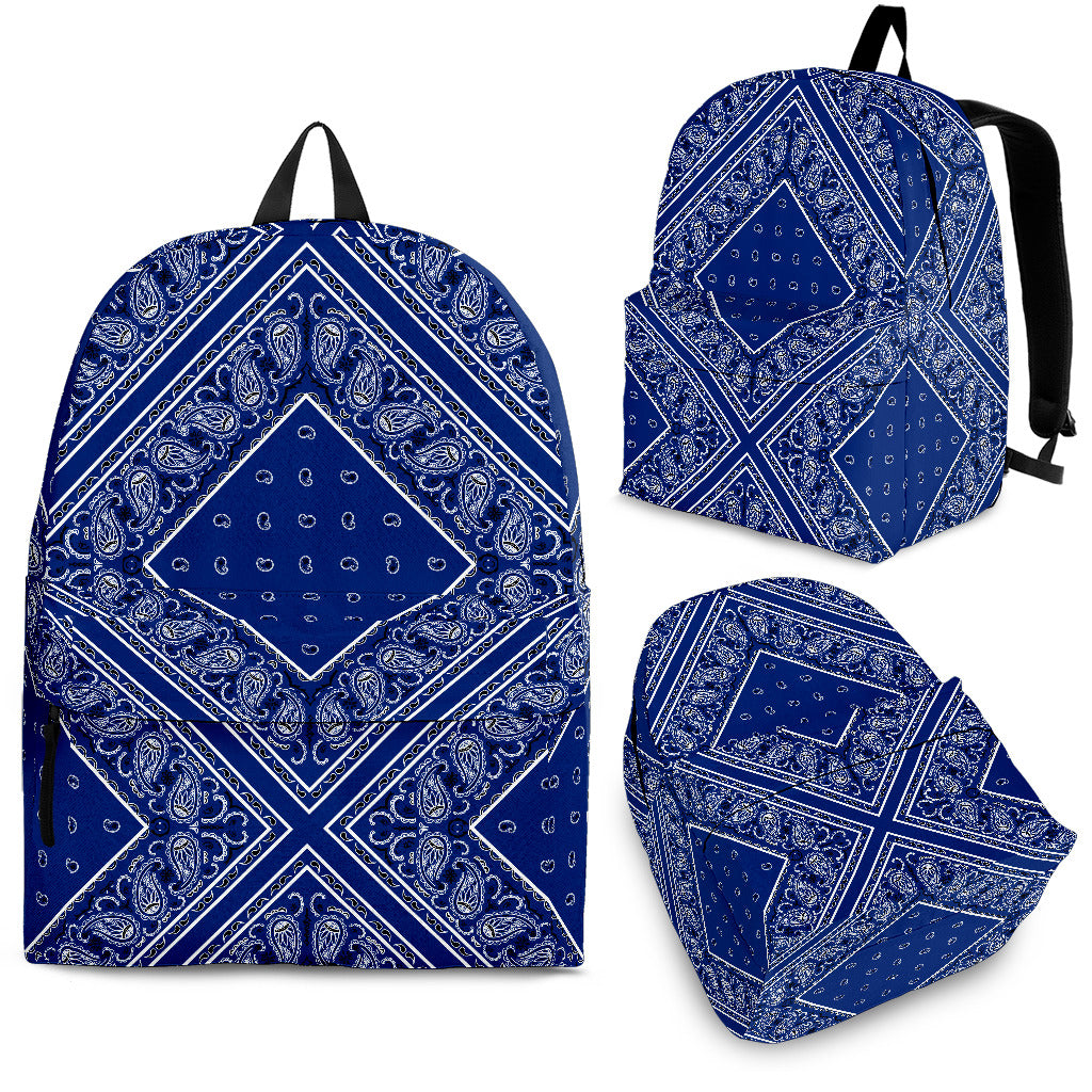 blue bandana backpack