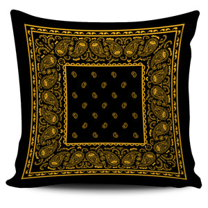black and gold throw pillow