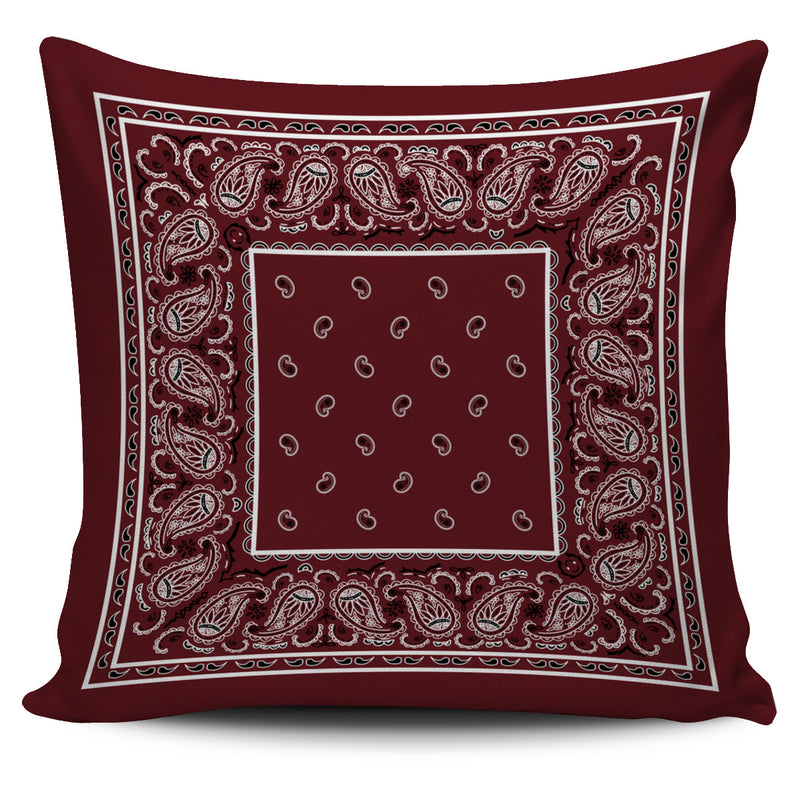 burgundy red decorative throw pillow