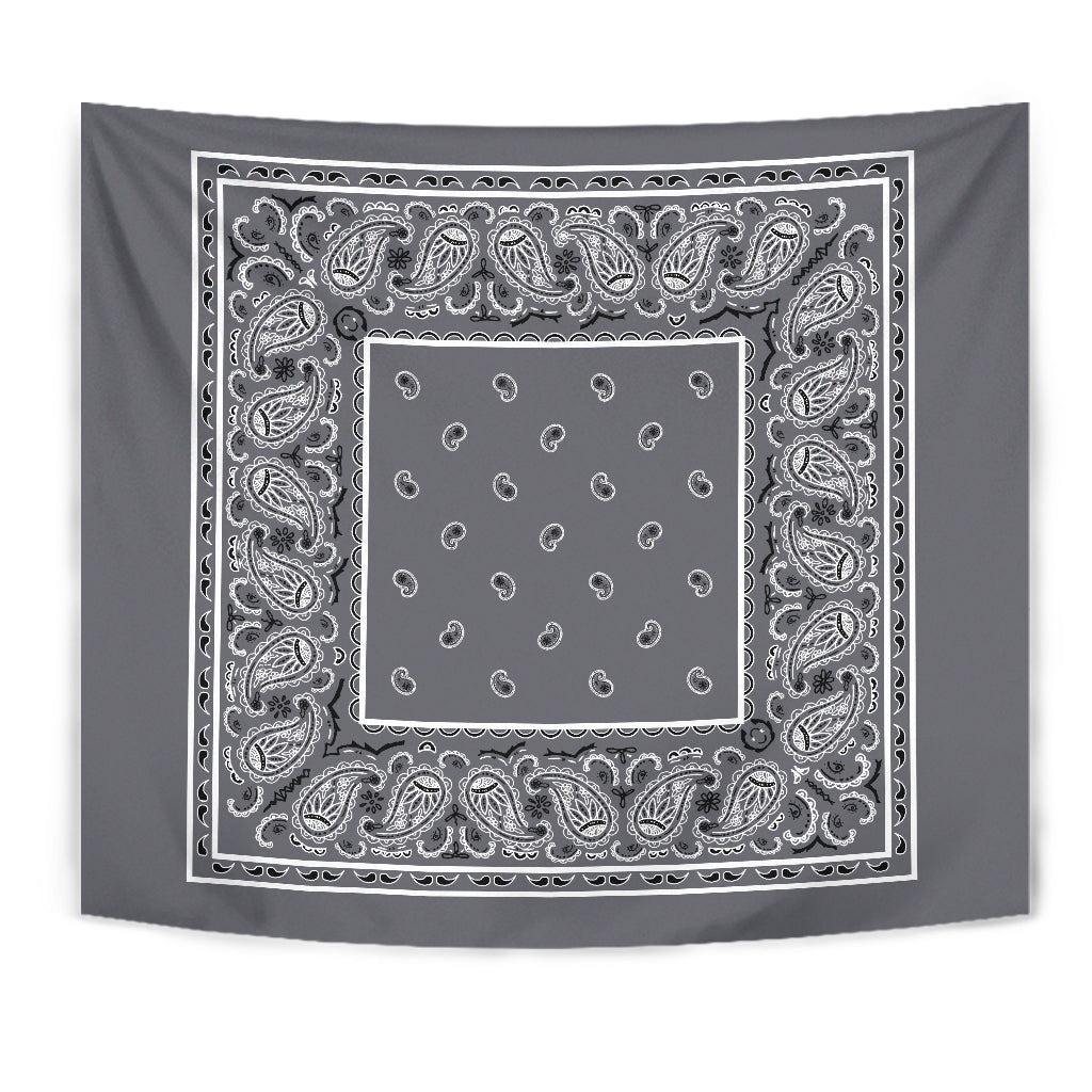 StreetTaps Classic Gray Bandana Tapestry