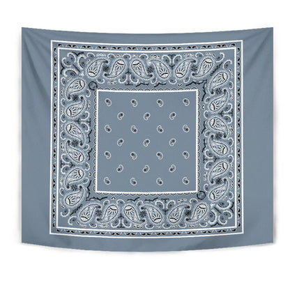 light blue bandana wall art tapestry