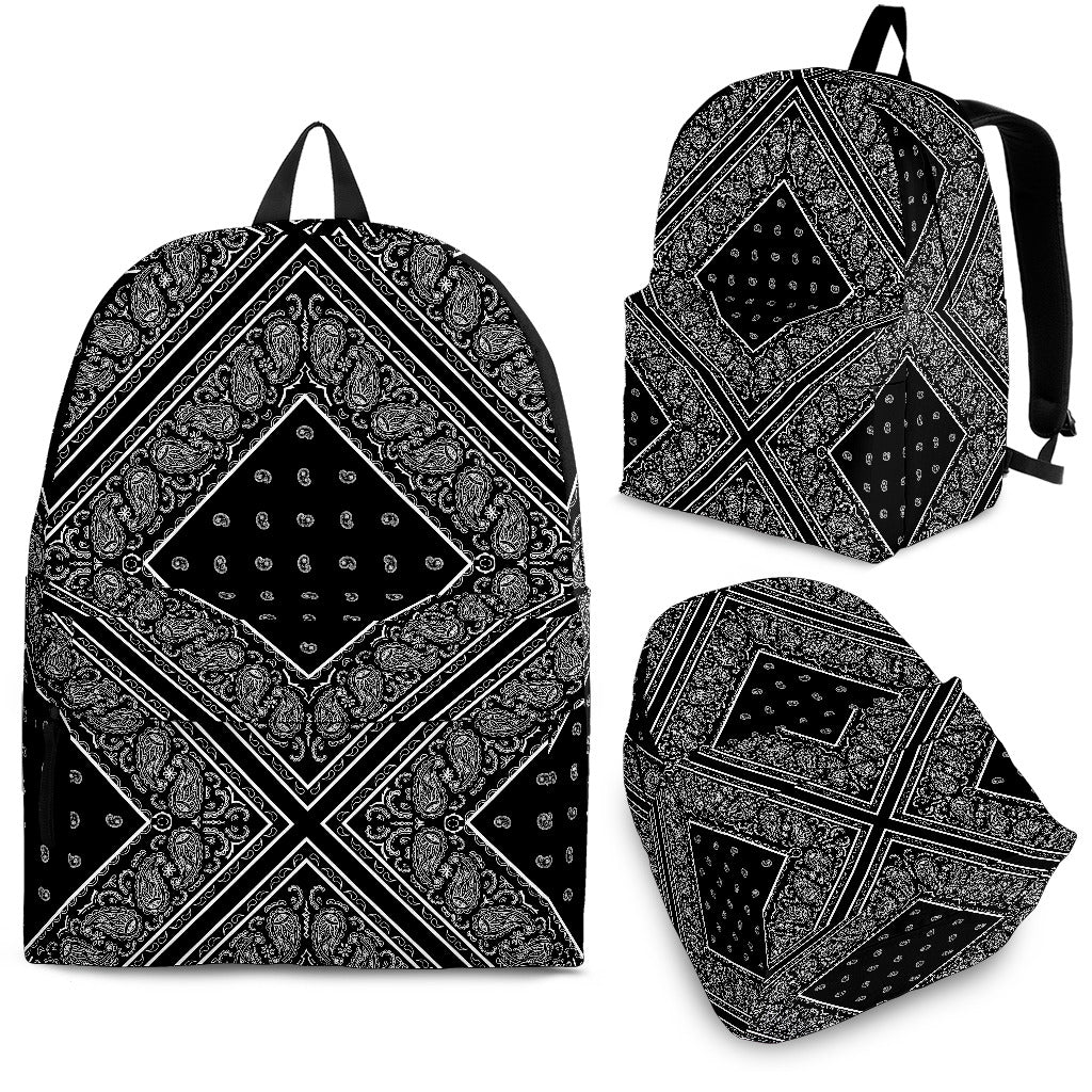 black bandana backpack