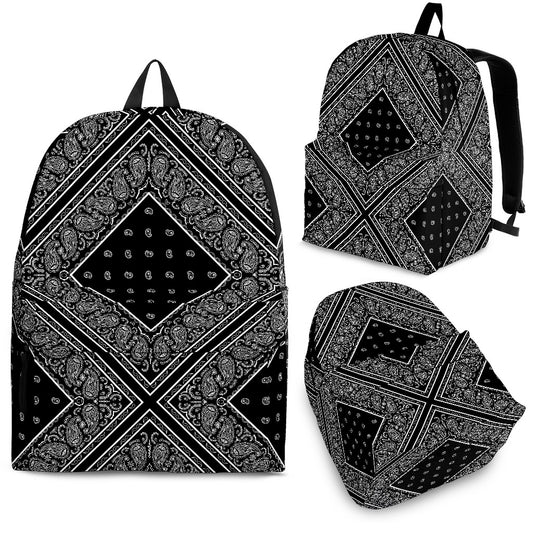 black bandana backpack