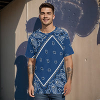 YAP - Men's Tilted Navy OG Bandana TShirt