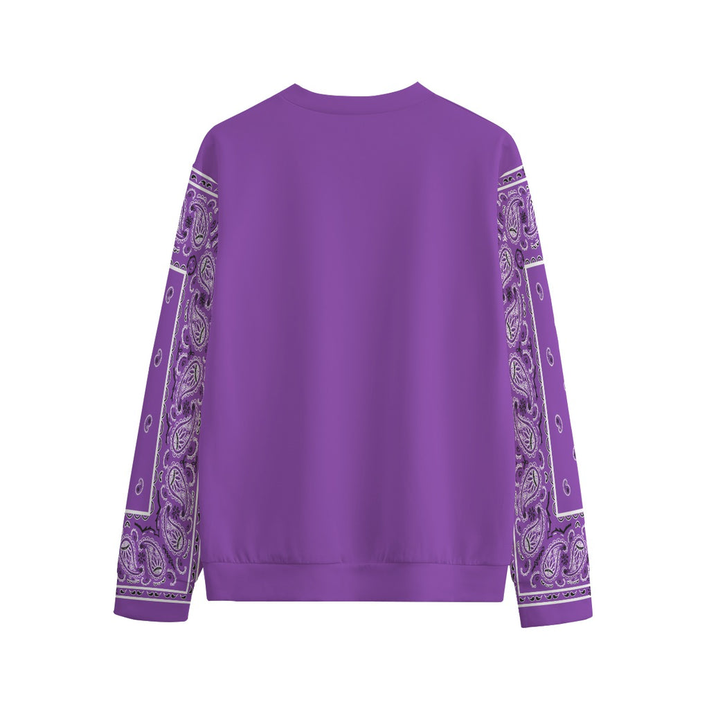 Unisex Grape Bandana Sleeved Sweatshirt