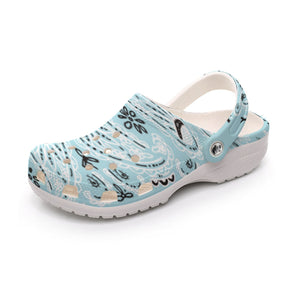 Men's Baby Blue Classic Big Bandana Clogs