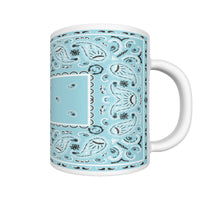 CM - Baby Blue Rectangle Bandana Coffee Mug