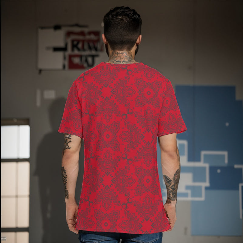 YAP - Men's Bandana4 Red and Black TShirt