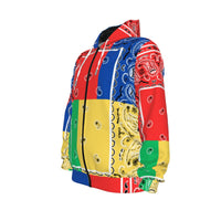 Unisex Multicolor OG Bandana Zip-Up Hoodie