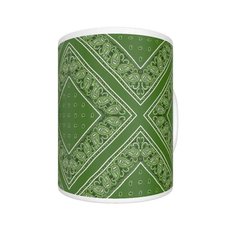 CM - Green Diamond Bandana Coffee Mug