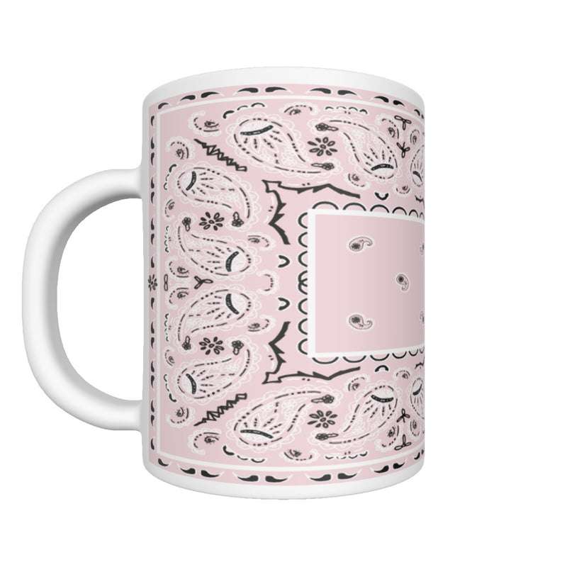 CM -Light Pink Rectangle Bandana Coffee Mug