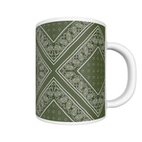 CM - Army Green  Diamond Bandana Coffee Mug