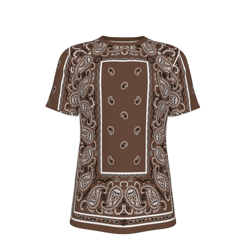 YAC - Men's BBC Coffee Brown Bandana T Shirt