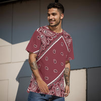 YAP - Men's Tilted Maroon OG Bandana TShirt