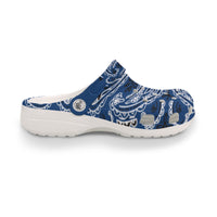 Men's Navy Classic Big Bandana Clogs