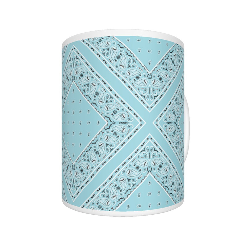 CM - Baby Blue Diamond Bandana Coffee Mug