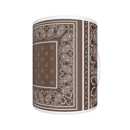 CM - Coffee Brown Bandana Coffee Mug