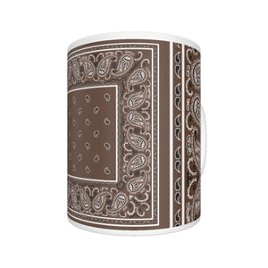 CM - Coffee Brown Bandana Coffee Mug