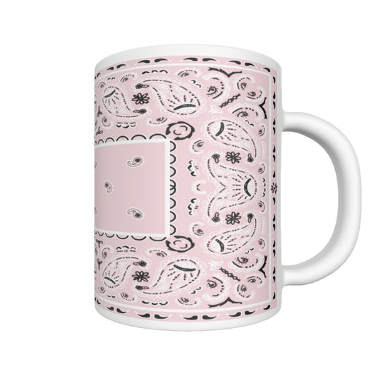 CM -Light Pink Rectangle Bandana Coffee Mug