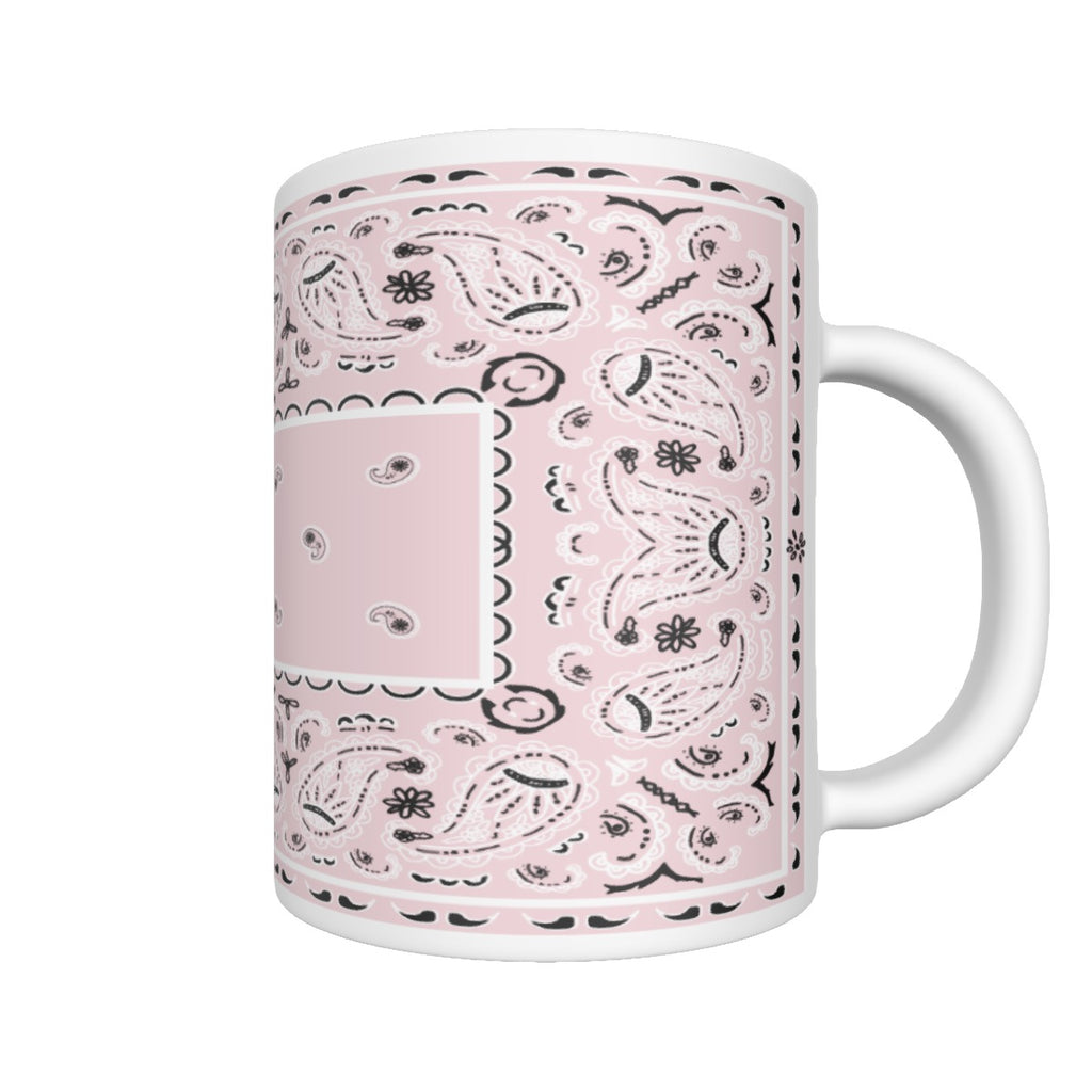 CM -Light Pink Rectangle Bandana Coffee Mug