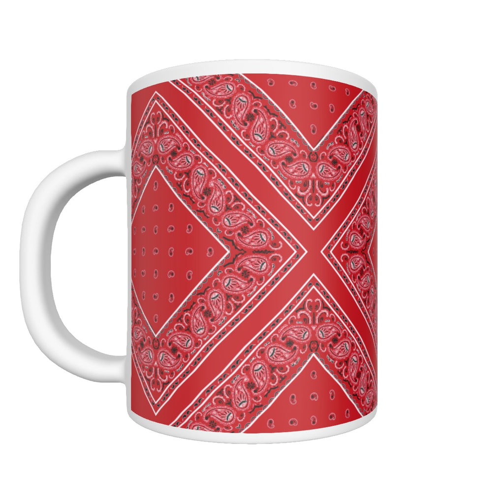 CM - Red Diamond Bandana Coffee Mug