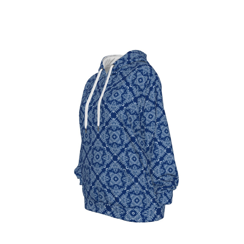 Unisex Cotton PO Hoodie-Royal Blue Bandana2