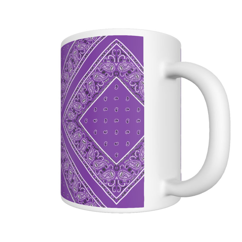 CM - Pretty Purple Diamond Bandana Coffee Mug