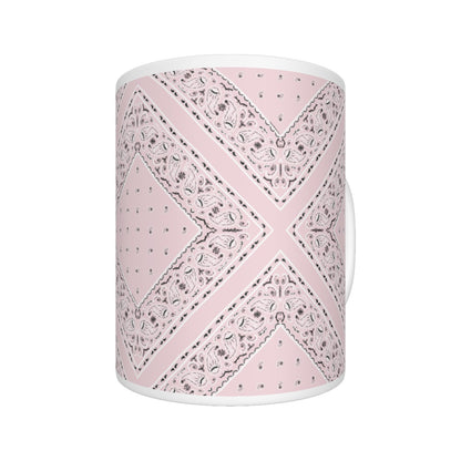 CM - Light Pink Diamond Bandana Coffee Mug