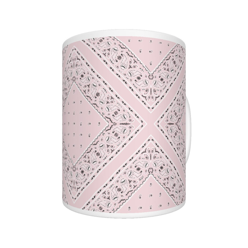 CM - Light Pink Diamond Bandana Coffee Mug