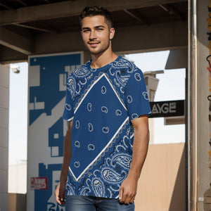 YAP - Men's Tilted Navy OG Bandana TShirt